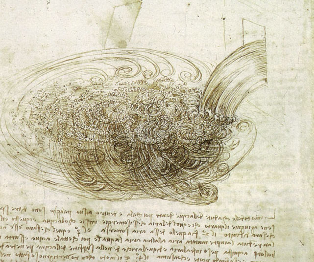 leonardo da vinci water flow physics [source: Leonardo da Vinci]